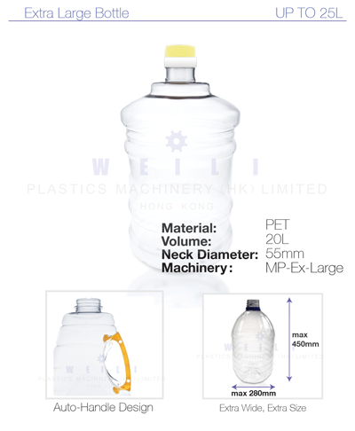 Extra Large Plastic Bottles and Carboys
